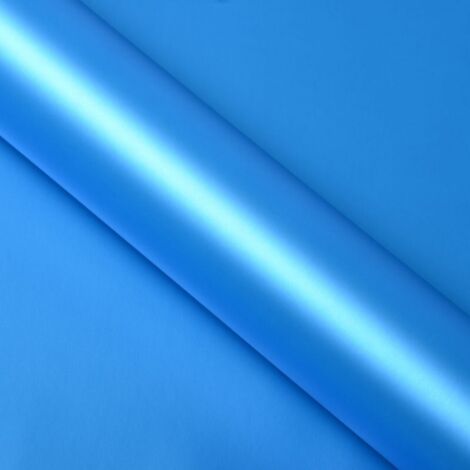DIMEXACT - Covering bleu satin mat pour toutes surfaces - Haute finition - 152 cm x 0.5 m - En Rouleau