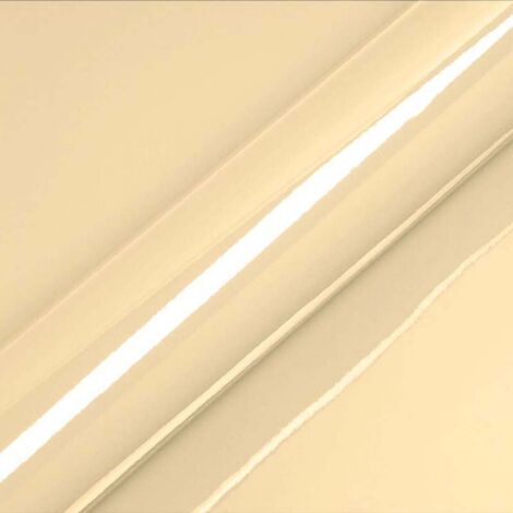DIMEXACT - Vinyle covering beige brillant pour surface plane - 122 cm x 1 m - En Rouleau