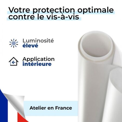 DIMEXACT - Film Dépoli Blanc De Sécurité Pour Choc Depuis L'extérieur - 150 Microns - 75 Cm X 5 M En Rouleau 89918602 DIMEXACT - Film Dépoli Blanc De Sécurité Pour Choc Depuis L'extérieur - 150 Microns - 75 Cm X 5 M En Rouleau 89918602