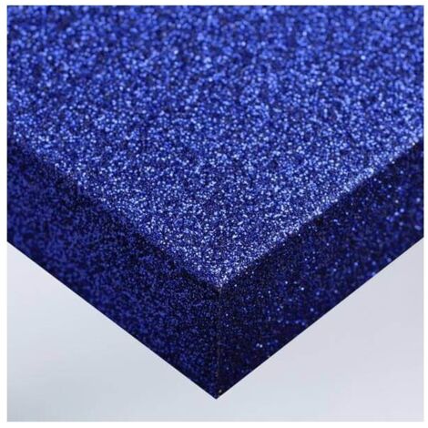 DIMEXACT - Rouleau adhésif bleu nuit pailleté - 122 cm x 2.5 m - En Rouleau