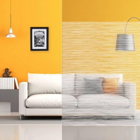 DIMEXACT - Film decoratif fenetre à fines vagues blanches - 152 cm x 0.5 m - En Rouleau (1/4)