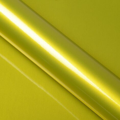 DIMEXACT - Covering jaune brillant métallisé pour toutes surfaces - Haute finition - 152 cm x 2 m - En Rouleau