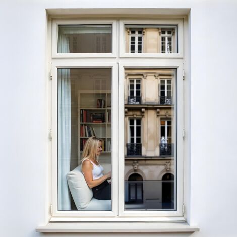 DIMEXACT - Film miroir sans tain repositionnable pour grand vitrage - alu foncé - 120 cm x 2 m - En Rouleau (1/5)