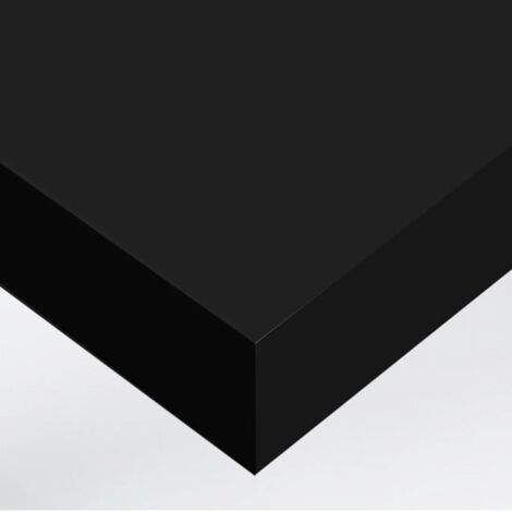 DIMEXACT - Papier peint autocollant noir charbon mat haute finition - 60 cm x 0.5 m - En Rouleau
