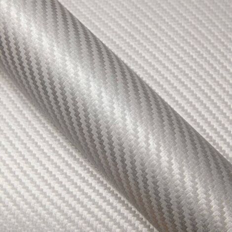 DIMEXACT - Covering carbone argent pour toutes surfaces - 152 cm x 1 m - En Rouleau