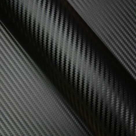 DIMEXACT - Covering carbone noir pour surface plane - 152 cm x 2.5 m - En Rouleau