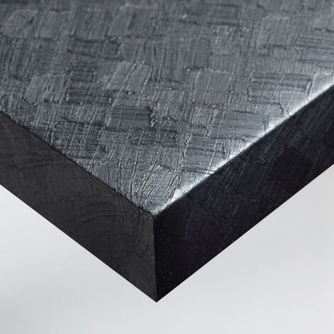 DIMEXACT - Papier peint adhésif effet charbon de bois gris sculpté - 122 cm x 1 m - En Rouleau