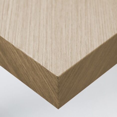 DIMEXACT - Vinyle adhésif imitation bois de chêne à lignes dorées - 122 cm x 0.5 m - En Rouleau