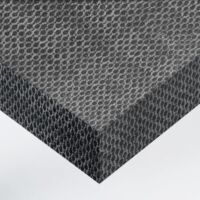 DIMEXACT - Vinyle adhésif effet tissu nid d'abeille gris - 122 cm x 2 m - En Rouleau