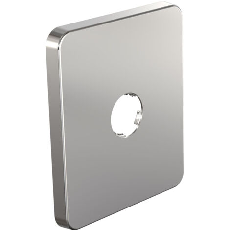 Watts – Cache de finition mono ABS chromé – Montage par clip pour murs non carrelés – Compatible mâle 3/8' ou 1/2' – Finition esthétique