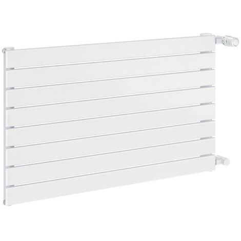 Radiateur décoratif Chorus Horizontal H20 BLANC STRUCTURÉ 9 tubes, H680 x L800 (1/2)