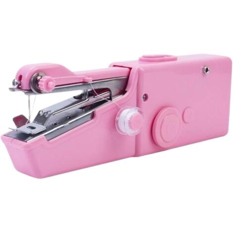 Mini Machine à Coudre Électrique Portable, Outil de Couture Compact pour Vêtements, Rose