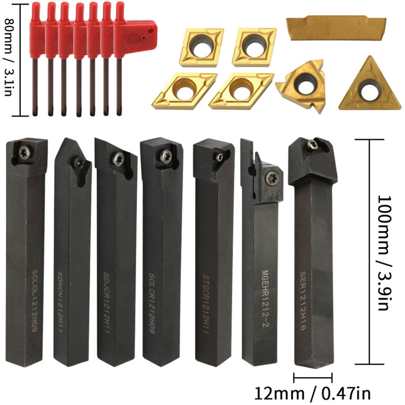 10 PC MGMN200 Fentes + MGEHR2020-2 20mm Tour Rainurage Tron?onnage
