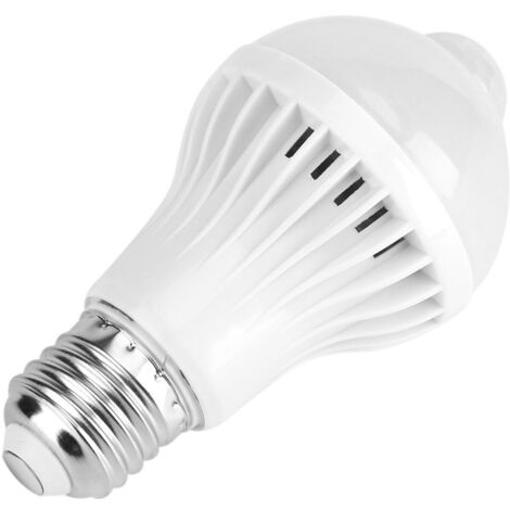 Eosnow Ampoule LED E27 avec détecteur PIR - 7W - Pour entrée/garage/couloir - Infrarouge intelligent (1/6)