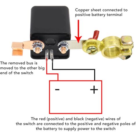 Protection Batterie 12v 24v Coupe Circuit Batterie 12V/24V Teodute Avec Affichage LED - 240A Pour Voiture, Tracteur, Bateau Affichage LED Tension
