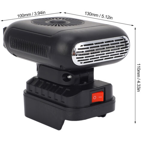 Chauffage D'appoint Portable à Piles - Désembueur Vitre Voiture, Anti-basculement, Pour Tente/camping