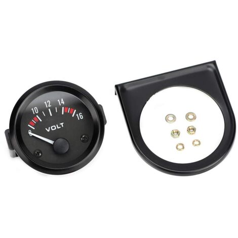Eosnow,Voltmètre universel 12 V pour voiture 52 mm/2 pouces jauge de tension 8-16 V BX100007