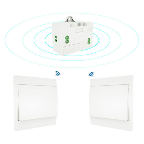 Kit interrupteur et récepteur sans fil 110-230 V, luminaire télécommandé avec interrupteur auto-alimenté