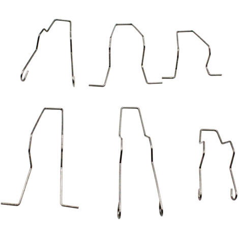 Decdeal – Clips de ressorts de retenue d'ampoule H1 H4 H7 – Lot de 6 pièces en métal – Durabilité optimale pour ampoules de phare