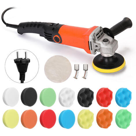 Decdeal – Polisseuse électrique 1200W – Vitesse réglable 1-6 – Diamètre disque 100mm – Pour polissage automobile et meubles