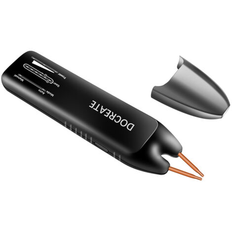 Decdeal Soudeur à Batterie 11 Vitesses Réglables, Détection Intelligente de Température (Nickel/Fer/Acier Inoxydable)