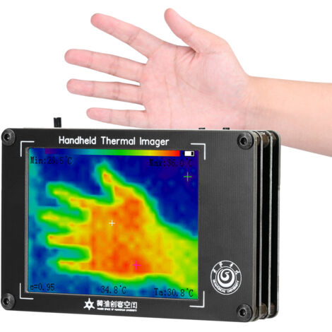 Decdeal – Caméra d'imagerie thermique infrarouge portable – Plage de mesure -40 à 300℃ – Écran LCD 3,2 pouces – Précision ±2℃