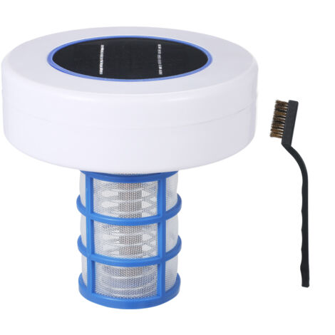 Decdeal Purificateur Piscine Solaire,Ioniseur Anti-Algues Sans Chlore + Stérilisation