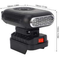 Chauffage portable à batterie - OKZ - Rotation à 90° - 2 réglages de Chauffage portable à batterie - OKZ - Rotation à 90° - 2 réglages de