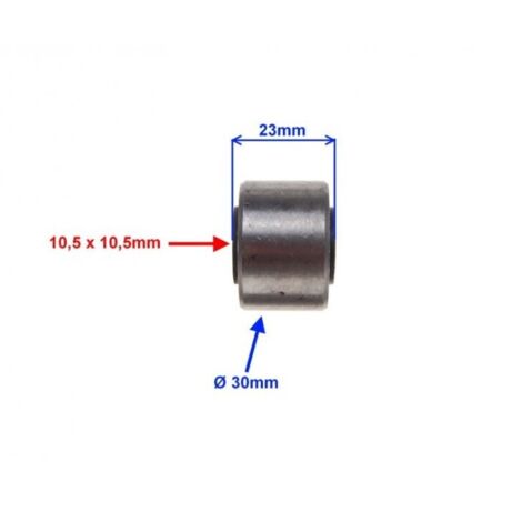 Metall-Gummi-Hülse für Motoren, 10 x 30 x 23 mm (1/3)