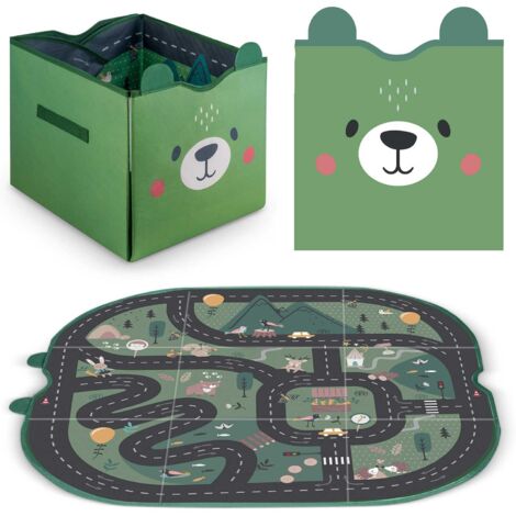 NK-408 Nukido Spielzeugkiste und Matte – Grün