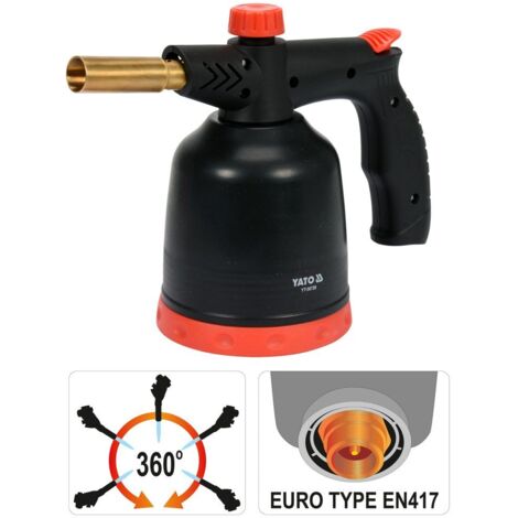 GASBRENNER-GEBLÄSELAMPE MIT PIEZOZÜNDUNG - YT-36720
