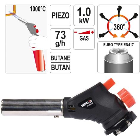 360° PIEZO-GAS-LÖTBRENNER - YT-36710