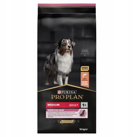 Essen, Purina Pro Medium Optiderma Lachs fÐ©r erwachsene Hunde - 14 kg