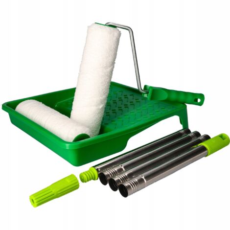 FARBROLLER 25cm MALERSTICK Set zum Streichen von Wänden und Decken PL