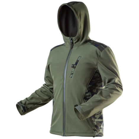 Profi Softshell Jacke camouflage NEO L (52) (1/5)