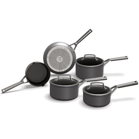 Ninja Zerostick Topf- und Pfannenset, 5-teilig, C35000EU, 16/18/20/24 cm, Schwarz