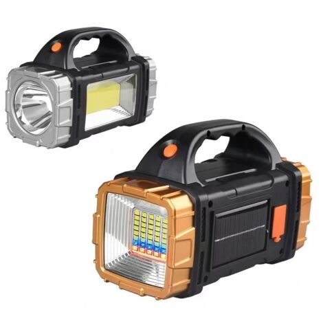 Leistungsstarker, wiederaufladbarer Multifunktions-Suchscheinwerfer, 25 W Solar-Touristen-Taschenlampe (1/5)