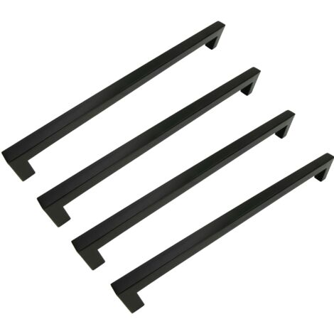 x Klassischer Möbelgriff 256 mm schwarz