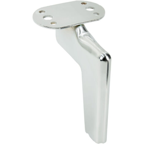 Loft Möbelfuß Silber Chrom Höhe 12 cm