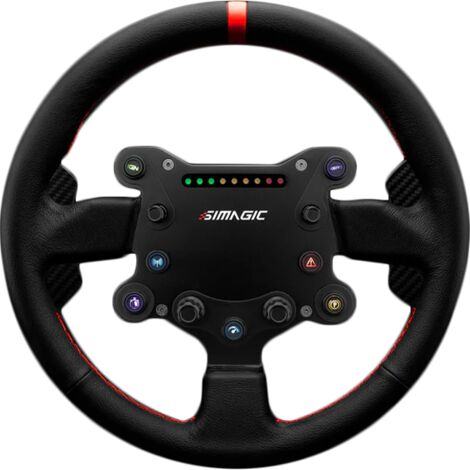 Simagic GT Sportlenkrad 300 mm, QR50, Schaltwippen, Leder, S201