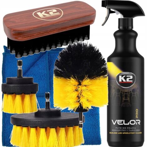 K2 Velor PRO Flüssigreiniger + 4 Bürsten ZUM Waschen und Reinigen von Sitzpolstern (1/5)