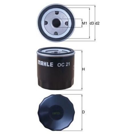 KNECHT OC21 ÖLFILTER (1/2)