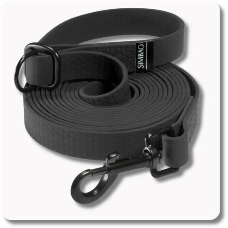 Verstellbare wasserdichte Leine SCHWARZ - 5 m, 76 MM - Hund 10-25 kg