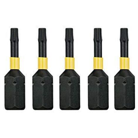 DeWALT DT7379T Schlagschrauber Bits T10 x 25mm 5 Stück