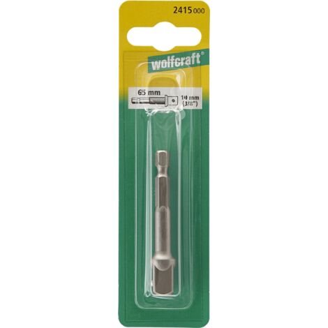Wolfcraft 2415000 Stecknuss-Adapter 1/2 Zoll Antrieb 1/4" (6.3 mm) 65 mm 1 St. (1/2)