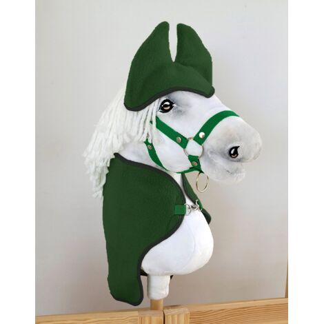Hobby Horse A3 Set: Decke + Fliegenmuffs - Grün (1/4)