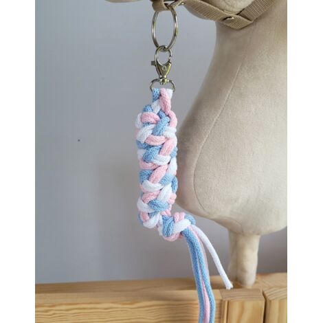 Hobby Horse Seilleine - Blau/Hellrosa/Weiß