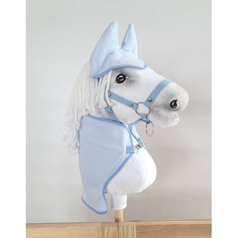 Hobby Horse A3 Set: Decke + Fliegenmuffs - Hellblau (1/5)
