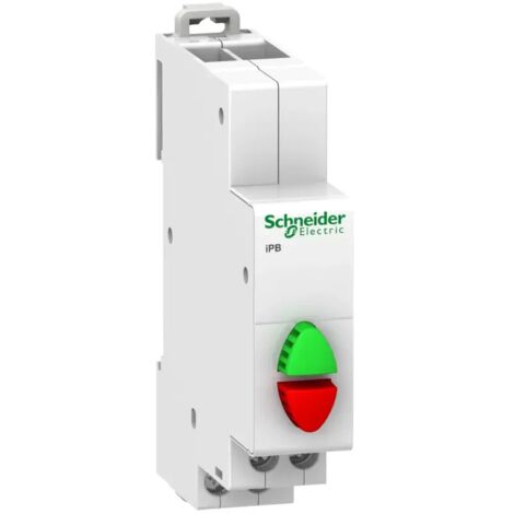 Modularer Drucktaster 20A 1NO 1NC grün/rot iBP A9E18034