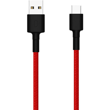 Kabel usb xiaomi sjv4110gl/ usb male - usb type-c male/ 1m/ rot und schwarz